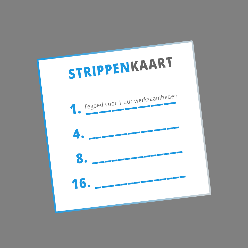 Strippenkaart met 1 strip